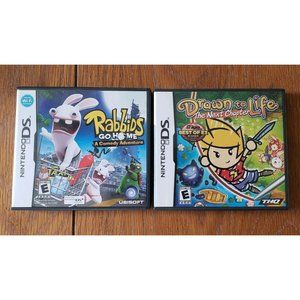 Drawn to Life: The Next Chapter Nintendo DS Rabbids Go Home Comedy Game Lot